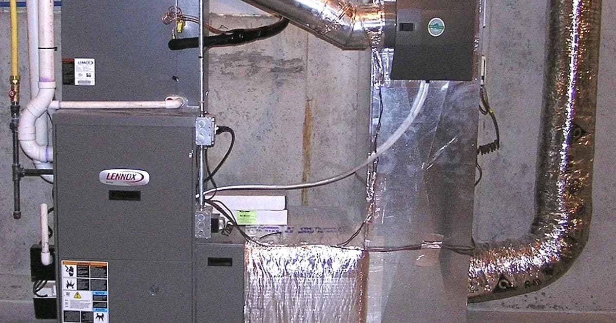Residential furnace installation and ductwork for a Queens home heating system